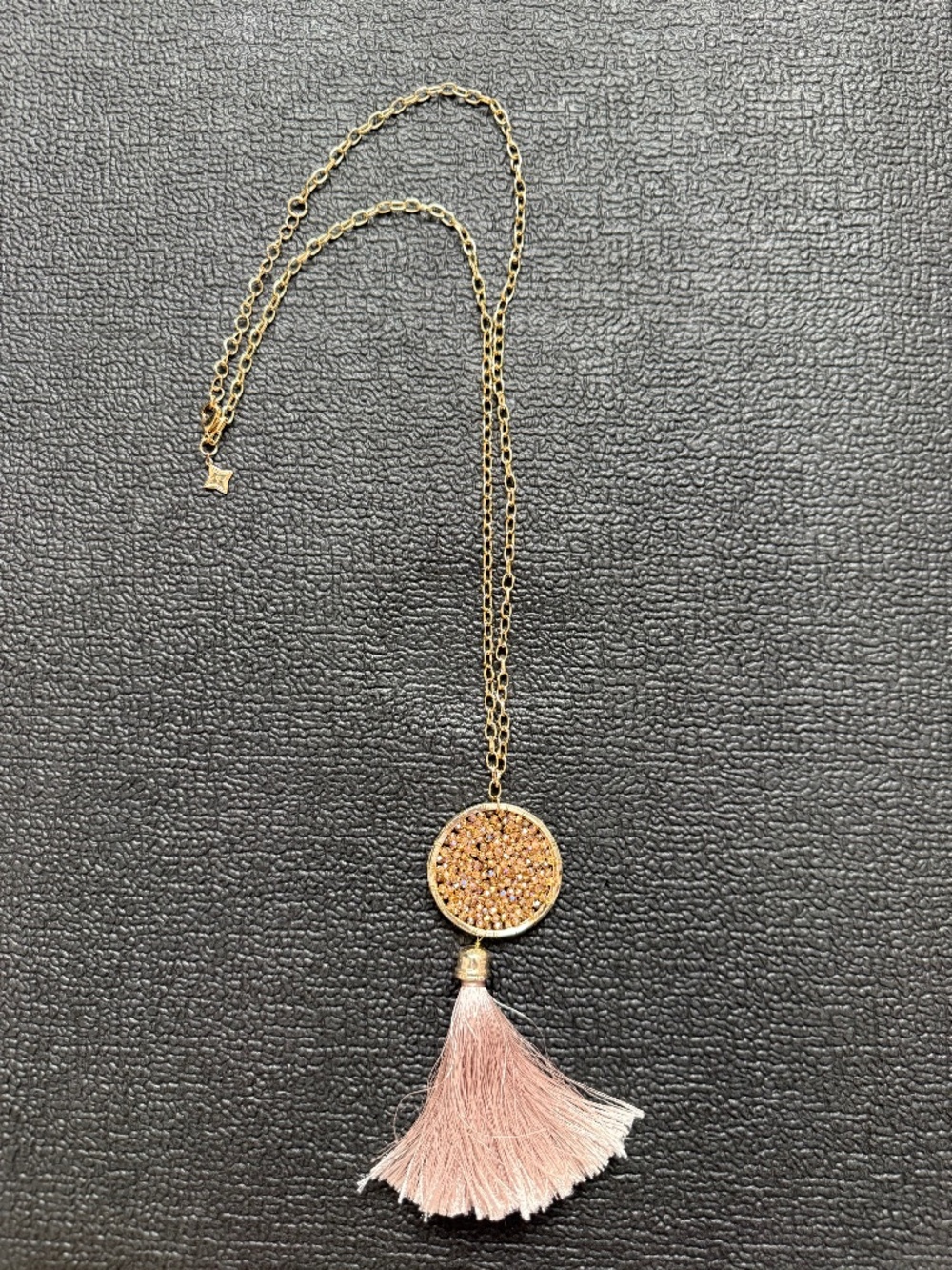 Pancea Beaded Necklace with Tassel